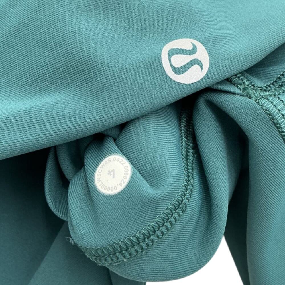 Lululemon Sleek Teal High-Rise Pocket Leggings Size 4 - Picture 4 of 4